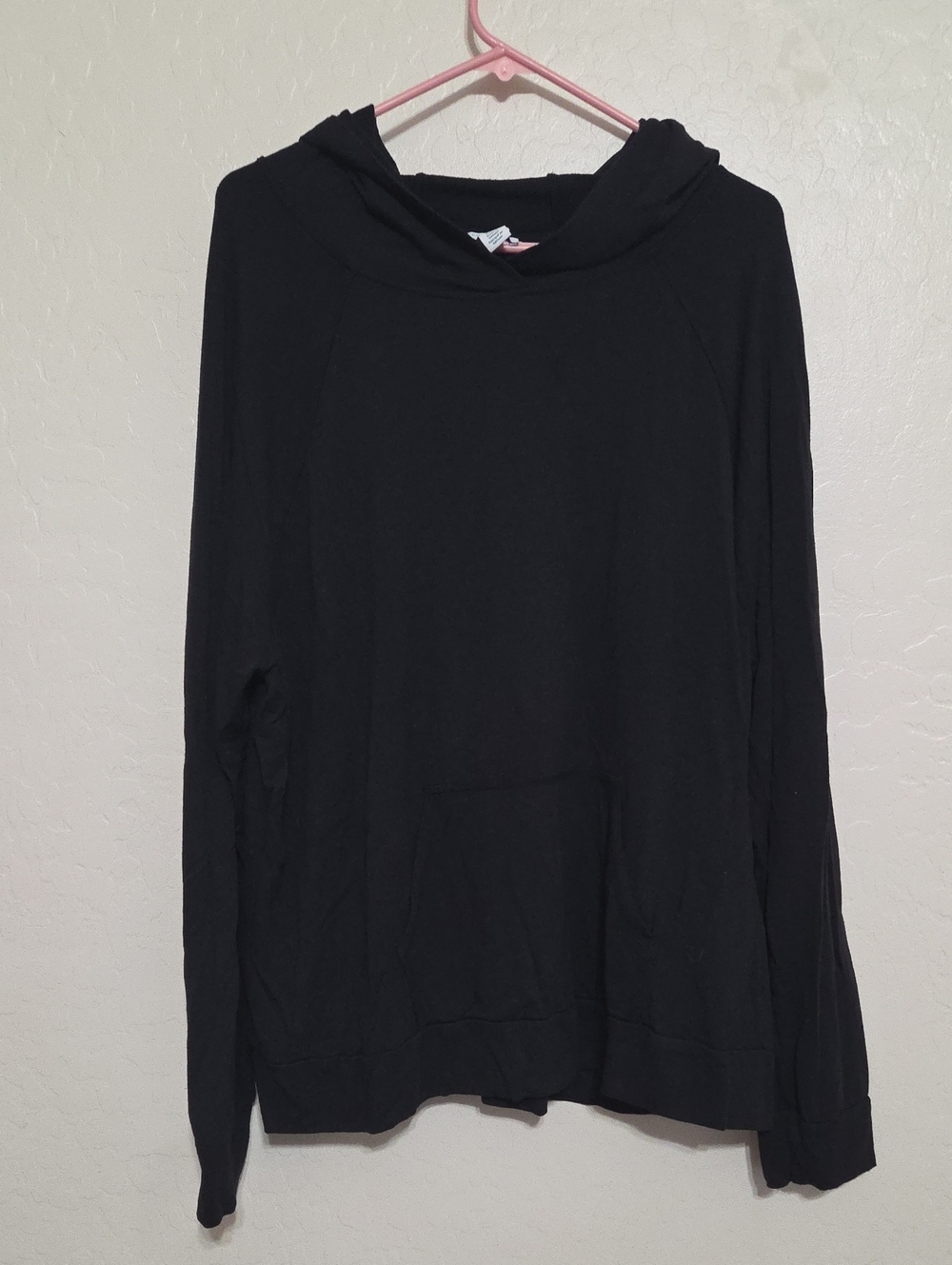 Daily Ritual Black Hooded Pullover Sweatshirt